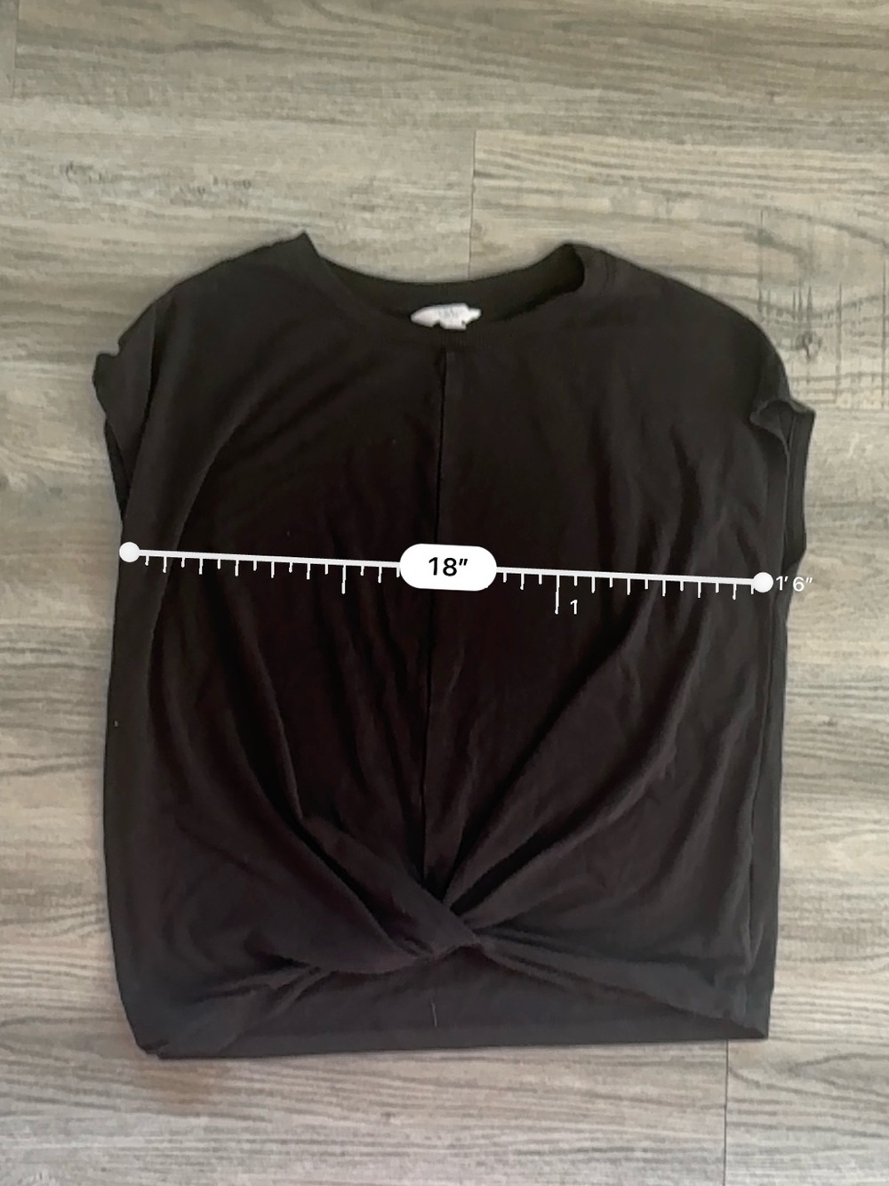 Black Sleeveless Crewneck Tee - Picture 5 of 5